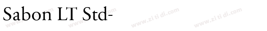 Sabon LT Std字体转换